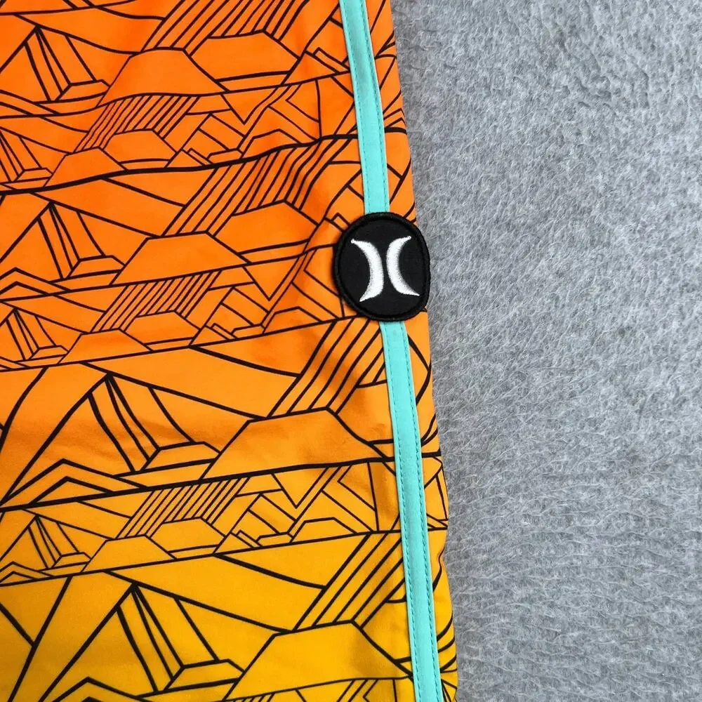 Hurley orange geometric